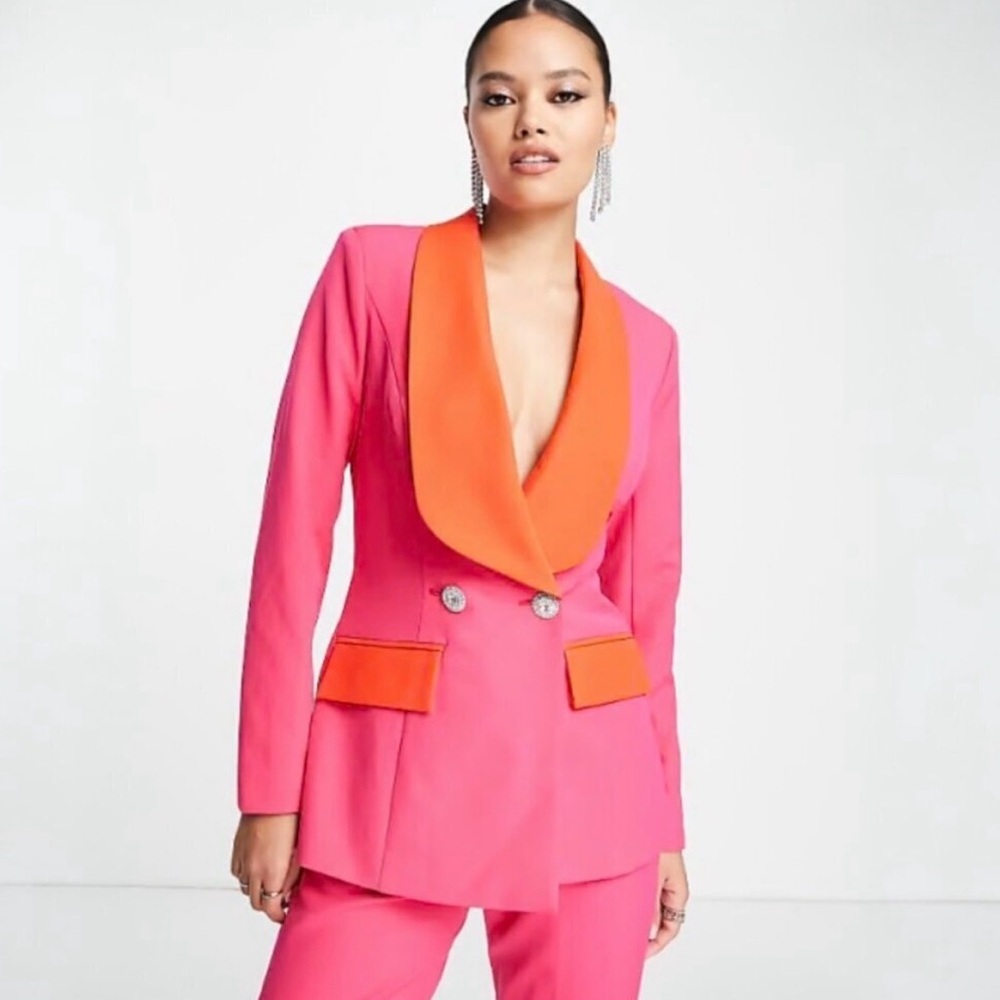 Pink and Orange Blazer
